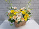 Bright Gerbera & Rose Flower Basket - BK272