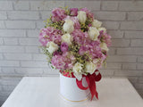 Pink Hydrangeas Flower Box - BK835