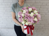 Pink Hydrangeas Flower Box - BK835