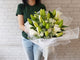 Graceful Lily & Roses Hand Bouquet - BQ949