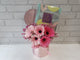 Lively Gerbera & Chocolate Flower Box - BK013