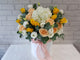 Yellow Rose & Hydrangeas Flower Box - BK319