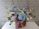 Hydrangeas & Matthiolas Flower Basket - BT004