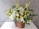 Delightful Yellow Floral Basket - BK317