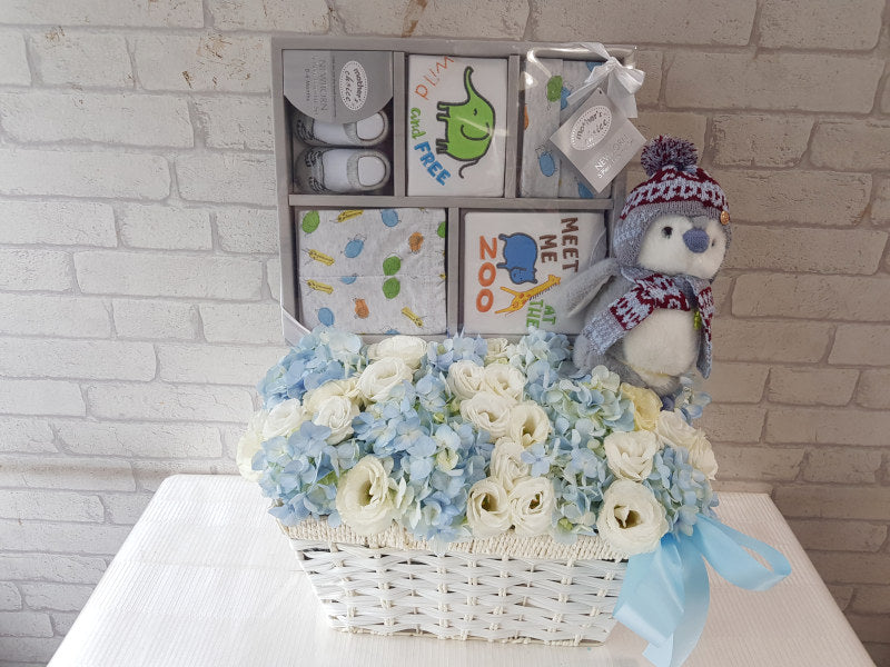 New Life Flower Gift Basket NB186 - Main Image