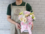 Eustomas & Hydrangeas Flower Box - BT010