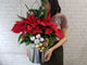 Bright Poinsettia Christmas Present - XM159