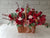 Rose & Carnation Flower Basket - BT013