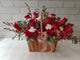 Rose & Carnation Flower Basket - BT013