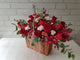 Rose & Carnation Flower Basket - BT013