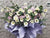 Purple Tribute Condolences Stand - SY287
