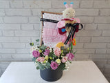 Romper & Rattle with Roses - NB178
