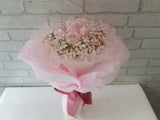 10 Pink Rose & Baby Breath - BQ974