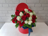 Red & White Rose Box - BK659