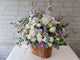 Pastel Purple Flower Basket - BT039