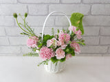 Carnation Anthurium Flower Basket - BT037