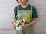 Carnation Anthurium Flower Basket - BT037