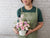 Sweet Rose & Carnation Flower Basket - BT046