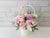 Sweet Rose & Carnation Flower Basket - BT046