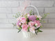 Sweet Rose & Carnation Flower Basket - BT046
