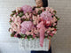 Grand Rose & Sweet William Flower Basket - BK863