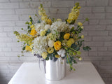 Golden Rose & Matthiola Flower Box - BT036