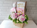 Pretty in Pink New Born Basket - NB180