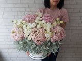 Exquisite Hydrangea & Eustoma Flower Box - BK624