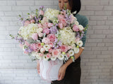 <b> (PRE-ORDER) </b>Elegant Peony & Hydrangeas Flower Box -  BT042