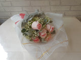 Pleasant Pink Rose Hand Bouquet - BQ495