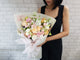 Graceful Rose & Eustomas Hand Bouquet - BQ990