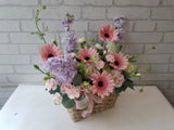 Delightful Gerbera & Eustomas Basket - BK297