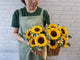 Cheerful Sunflower Flower Basket - BT057
