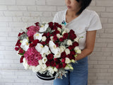 Striking Rose & Eustoma Flower Box - BT061