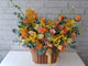 Orange Glow Flower Basket - BT064