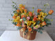 Orange Glow Flower Basket - BT064