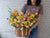 Orange Glow Flower Basket - BT064