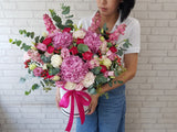 Pink Delight Hydrangea Flower Box - BT073
