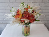 Dahlia & Calla Lily Vase - VS175