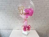 Balloon & Pink Floral Gift - BN112