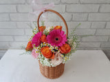 Charming Rose Flower Basket - BT089