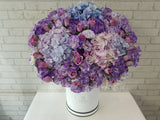 Purple Rose & Eustoma Flower Box - BT080