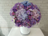 Purple Rose & Eustoma Flower Box - BT080