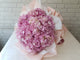 Lush Pink Hydrangeas Hand Bouquet -HB021