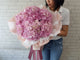 Lush Pink Hydrangeas Hand Bouquet -HB021