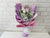 Purple Rose & Baby Breath Hand Bouquet - HB024