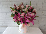 Charming Lily & Rose Flower Box - BT077