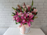 Charming Lily & Rose Flower Box - BT077