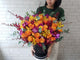 Orange Rose & Orchids Flower Box - BT083