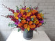 Orange Rose & Orchids Flower Box - BT083